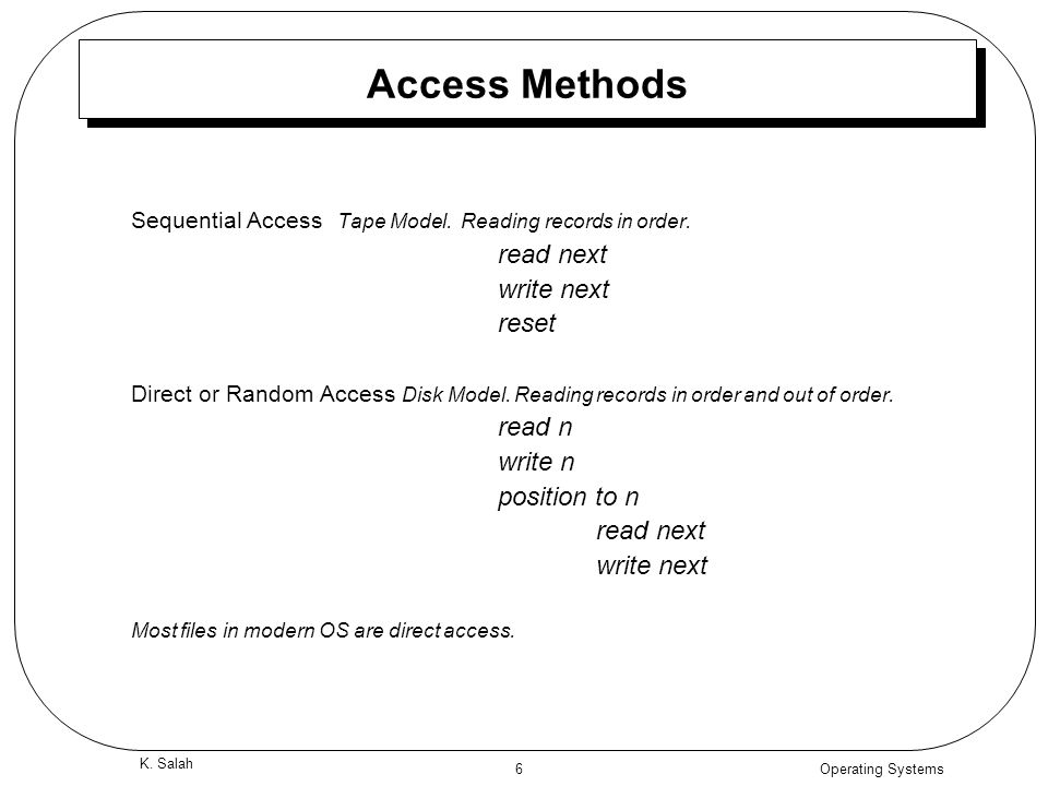 write access - Computer Definition